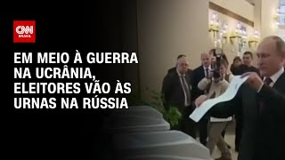 Em meio à guerra na Ucrânia eleitores vão às urnas na Rússia  CNN PRIME TIME [upl. by Stelu]