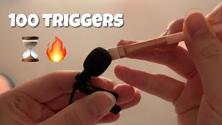 ASMR 100 TRIGGERS IN 3 MINUTES [upl. by Lednik822]