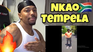 💃NKAO TEMPELA DANCE CHALLENGE  AMERICAN REACTION [upl. by Qerat]