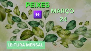 PEIXES♓️ MAR24⚡️Você recebe um sinal Vitórias conquistas realização peixes horóscopomensal tarô [upl. by Suissac605]