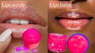 How to make a lips scrub AND lips Balmmoisturizer [upl. by Ytirehc]