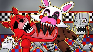 Mangle EATS Foxy  Minecraft FNAF Roleplay [upl. by Waldner]