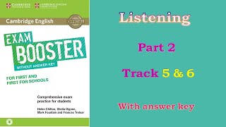 Cambridge English Exam Boosters B2 Listening Part 2 Track 5amp6 audiolessons [upl. by Eiba]