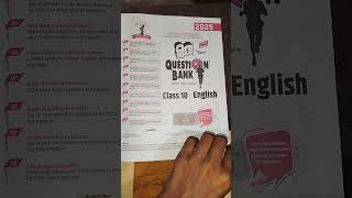 Class 10th  Vidya Question bank Subject  English [upl. by Airuam]