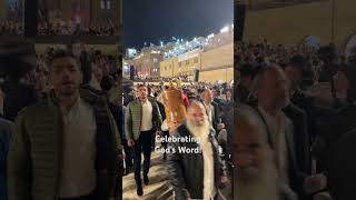 Simchat Torah Dancing at the Western Wall [upl. by Anawqahs208]