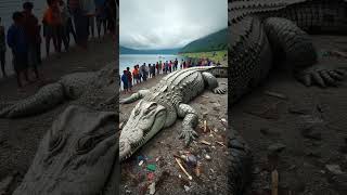 Giant crocodile from the ocean shorts natureocean nature [upl. by Asimaj]