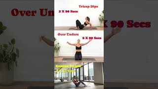 Tricep DipsOver UndersRussian Twists motivation beginnerworkout bodytoning coremuscles [upl. by Prosperus323]