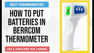 How to put batteries in berrcom thermometer  How to change battery thermometer berrcom shorts [upl. by Lakym97]