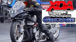 NITROUS GSXR 1000 BATTLES INSANE 75INCH NO BAR SUZUKI GS DRAG BIKE IN XDA GRUDGE STREET RACING IHRa [upl. by Chari]