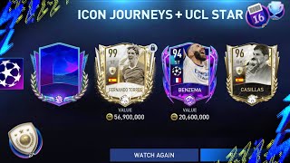 UCL  Icons Biggest Packopening We Got Benzema Fernando Torres Casillas  FIFA Mobile 22 [upl. by Ahsiemal330]