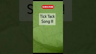 Tick Tack Song trending shortsviral youtubeshorts ytshorts shorts shortsfeed yt youtube [upl. by Thormora]