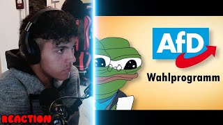 Was will die AFD  Wahlprogramm etc 🤔👀  GamstaBro Reaktion [upl. by Hammer]