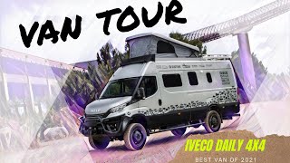 VAN TOUR IVECO DAILY 4X4 BEST CAMPERVAN OF 2022 [upl. by Anse]