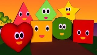 The Shapes Song  Nursery Rhymes  Nursery Rhymes With Lyrics [upl. by Goldarina]