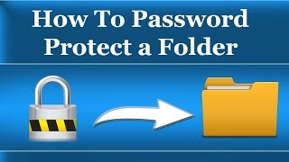 How To Password Protect a Folder in Windows 7810XP  Without Software [upl. by Karole]