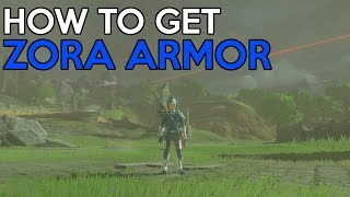 How to get the Zora Armor Set  Legend Of Zelda Breath Of the Wild [upl. by Aurthur]