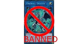 FIREWALL DRAGON IS BANNED DECEMBER 2018 BANLIST [upl. by Bennet439]