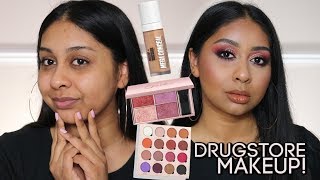 FULL FACE OF NEW DRUGSTORE MAKEUP  IM SHOOK [upl. by Balliol]