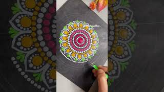 Dot Mandala Art youtubeshorts shorts mandalaart trending [upl. by Notlil]