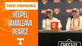 Tennessee Football Josh Heupel Nico Iamaleava amp James Pearce talk Citrus Bowl win [upl. by Grindle]