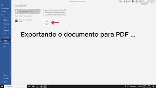 20 Exportando Documento no formato PDF [upl. by Socem]