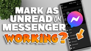 If you mark a message as unread on Messenger [upl. by Rebmyt]