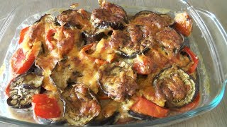 Eggplant Casserole With Tomatoes  Recipe For LactoOvo Vegetarians [upl. by Sungam]