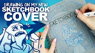 MISTAKES WERE MADE  BlueToned Sketchbook Cover Art  Alphonse Mucha Inspired  Walkthrough [upl. by Ghassan]