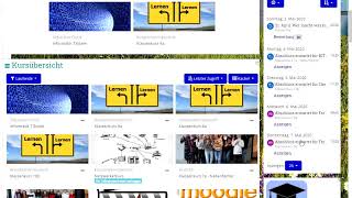 Moodle  Dashboard amp Zeitleiste für Abgabetermine nutzen [upl. by Fae]