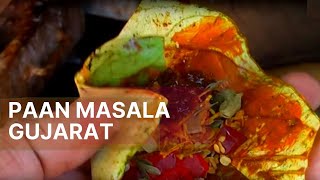 Best Paan Masala making  Porbandar  Tambaaku Pan Pan Supari Meetha pan  Gurajat Ki Street life [upl. by Aleirbag]