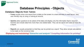 ECDL at Coventry University  Databases  Access Principles [upl. by Henriha]