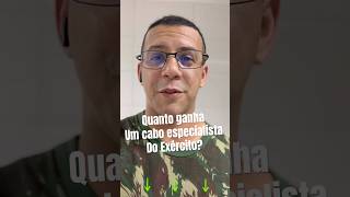 QUANTO GANHA UM CABO ESPECIALISTA DO EXÉRCITO  Mostrei o meu contracheque [upl. by Berlin]