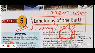 ICSE class 9 geography chapter 5 Landforms of the earth [upl. by Ileana]