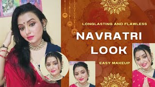 Navratri Garba Makeup Tutorial ऐसा मेकअप जो घंटो चलेगा चाहे कितना भी डांस करो navratrispecial [upl. by Bruner]