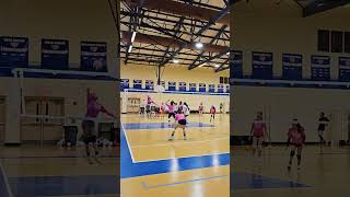 15U Volleyball Girls Rally During Scrimmage at Practice passing setting spike fypシ゚viral [upl. by Dalston360]