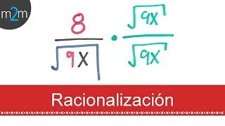 Racionalización del denominador │ monomio [upl. by Amees960]