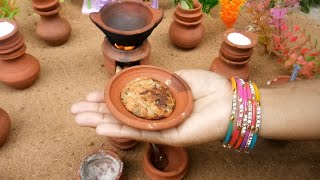 Miniature Dibba Rotti  Dibba Rotti recipe  miniature cooking  tiny food ▓ █ ► ◄ ★ [upl. by Bathilda]