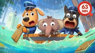 Police Officers Rescue Mission  Safety Tips  Cartoon for Kids  Sheriff Labrador [upl. by Ahtnicaj807]