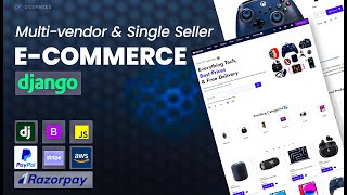 Ecommerce Website using Django  Multivendor Single Seller Dashboard Source Code [upl. by Blainey]