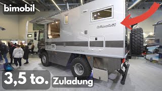 35t ZULADUNG Offroad 4x4 Wohnmobil 2024 Bimobil EX480 MB Atego Platz für max Reichweite [upl. by Palecek801]