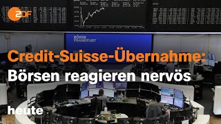 heute 1900 Uhr 200323 Schweiz Bankenkrise Xi Jinping in Moskau WeltklimaratBericht english [upl. by Garap]