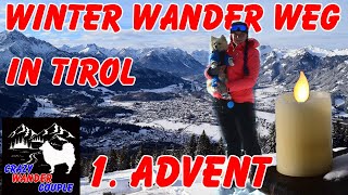 Leichte Winter Wanderung auf die Dürrenberg Alm 1 Advents Special [upl. by Bernadina]