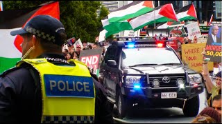 Thousands Gather and March for proPalestine Protest in Brisbane 131024 [upl. by Eiresed333]