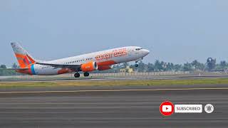 AIR INDIA EXPRESS BOEING 737 MAX TAKEOFF [upl. by Terza119]