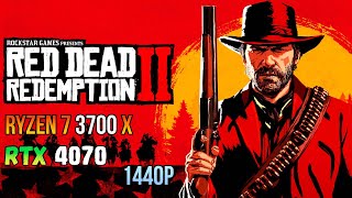 Red Dead Redemption 2 Benchmark 1440p  Ryzen 7 3700X  GeForce RTX 4070 12GB [upl. by Rehpotsirahc]