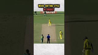 Top 3 Weird Batting style in Cricket shorts shortsfeed cricket [upl. by Nitsreik]