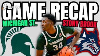 Michigan State vs Stony Brook Game Recap [upl. by Nylavad]