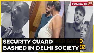 Security Guard Bashed In Delhi Society Tiff Over Parking Leads To Brutal Assault [upl. by Tallou]