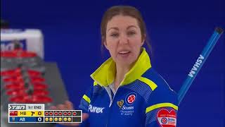 Draw 16  2022 Scotties Tournament of Hearts  Zacharias MB vs Walker AB [upl. by Nerral832]