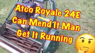 Atco B24E ic Cylinder Mower  Will It Run [upl. by Idnac]